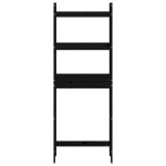 vidaXL Raft de toaletă, negru, 63x26x171 cm, lemn masiv de pin vidaXL Raft de toaletă, negru, 63x26x171 cm, lemn masiv de pin