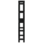 vidaXL Raft de toaletă, negru, 63x26x171 cm, lemn masiv de pin vidaXL Raft de toaletă, negru, 63x26x171 cm, lemn masiv de pin