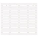 vidaXL Tăblie de pat pentru perete, alb, 106x3x91,5 cm, lemn masiv pin