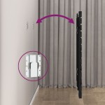 vidaXL Tăblie de pat pentru perete, negru 106x3x91,5 cm lemn masiv pin vidaXL Tăblie de pat pentru perete, negru 106x3x91,5 cm lemn masiv pin