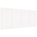 vidaXL Tăblie de pat pentru perete, alb, 206x3x91,5 cm, lemn masiv pin