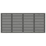 vidaXL Tăblie de pat pentru perete, gri, 206x3x91,5 cm, lemn masiv pin