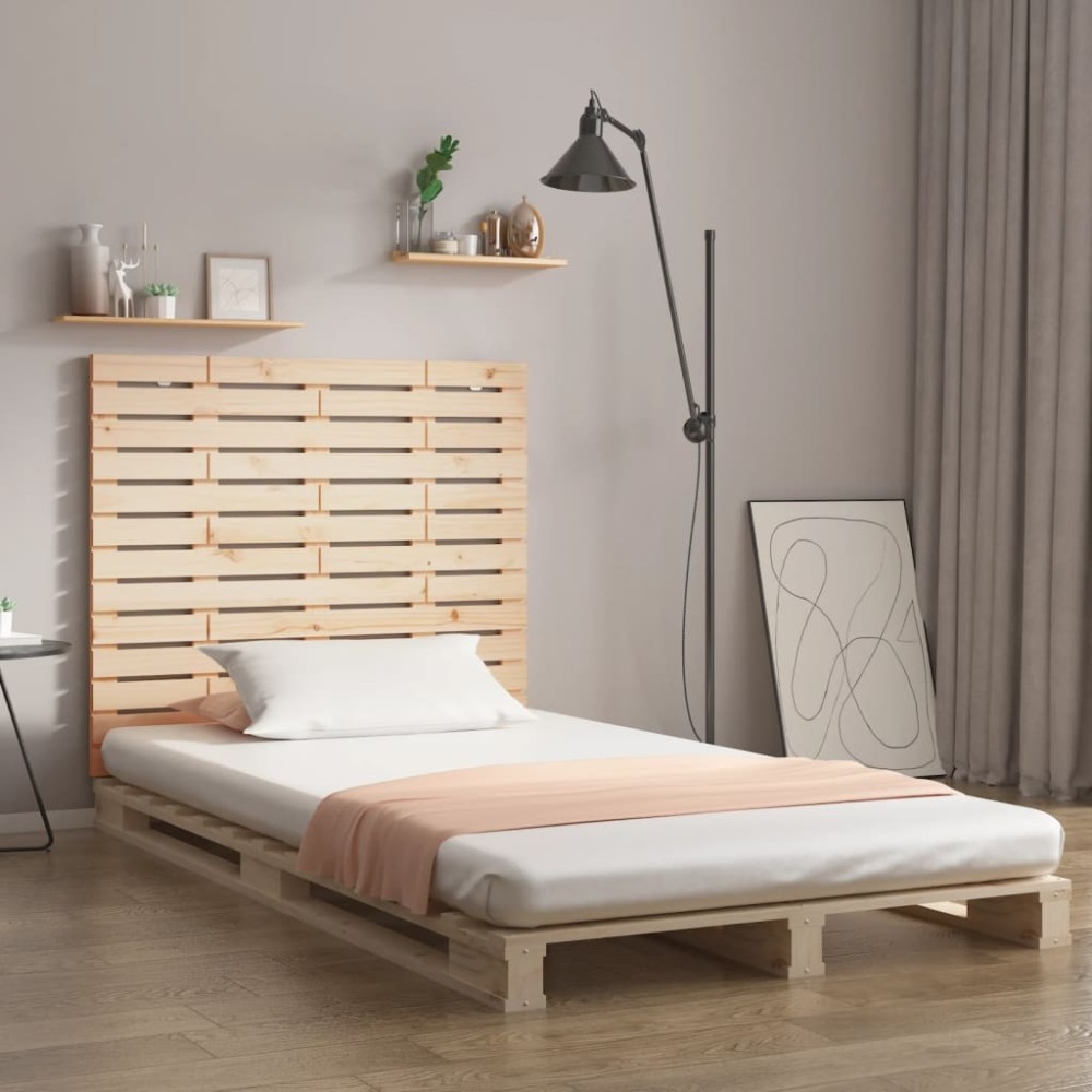 vidaXL Tăblie de pat pentru perete, 96x3x91,5 cm, lemn masiv de pin