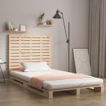 vidaXL Tăblie de pat pentru perete, 96x3x91,5 cm, lemn masiv de pin