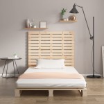 vidaXL Tăblie de pat pentru perete, 96x3x91,5 cm, lemn masiv de pin