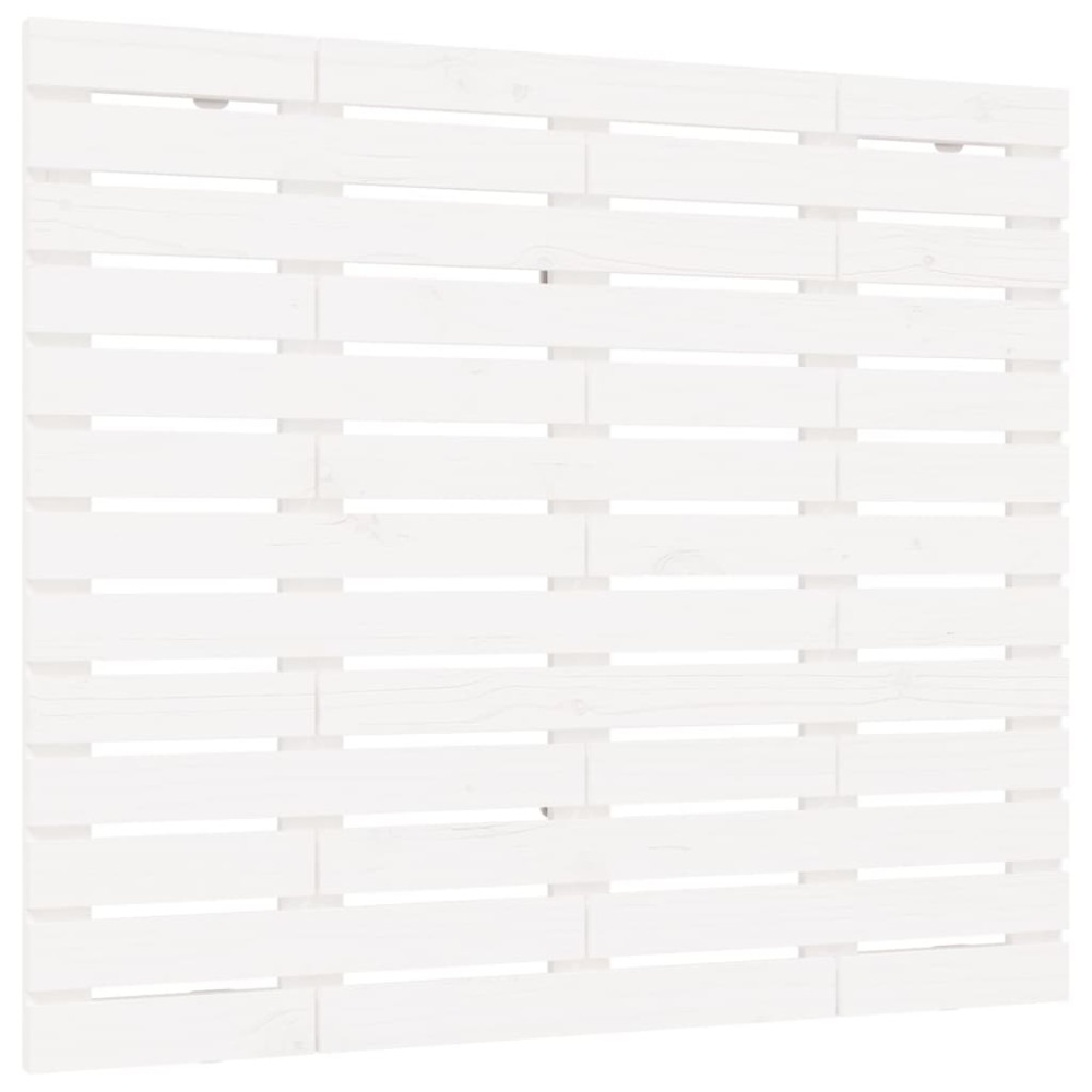 vidaXL Tăblie de pat pentru perete, alb, 96x3x91,5 cm, lemn masiv pin