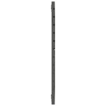 vidaXL Tăblie de pat pentru perete, gri, 96x3x91,5 cm, lemn masiv pin