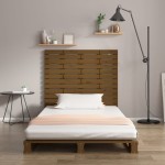 vidaXL Tăblie de pat pentru perete, maro miere, 96x3x91,5 cm, lemn pin vidaXL Tăblie de pat pentru perete, maro miere, 96x3x91,5 cm, lemn pin