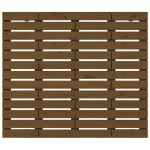 vidaXL Tăblie de pat pentru perete, maro miere, 126x3x91,5 cm lemn pin