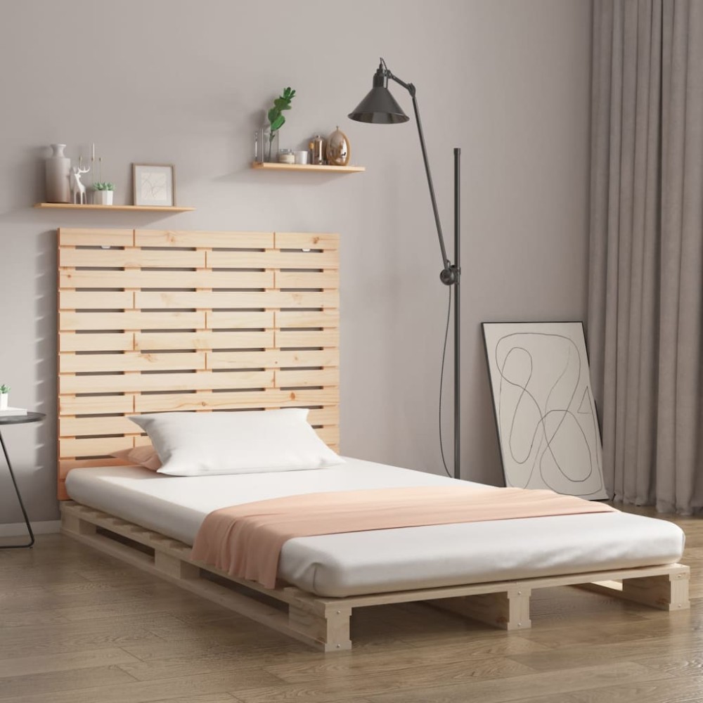 vidaXL Tăblie de pat pentru perete, 81x3x91,5 cm, lemn masiv de pin