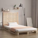 vidaXL Tăblie de pat pentru perete, 81x3x91,5 cm, lemn masiv de pin