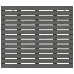 vidaXL Tăblie de pat pentru perete, gri, 81x3x91,5 cm, lemn masiv pin