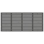 vidaXL Tăblie de pat pentru perete, gri, 166x3x91,5 cm, lemn masiv pin