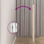 vidaXL Tăblie de pat pentru perete, 186x3x91,5 cm, lemn masiv de pin
