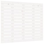 vidaXL Tăblie de pat pentru perete, alb, 141x3x91,5 cm, lemn masiv pin