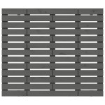 vidaXL Tăblie de pat pentru perete, gri, 141x3x91,5 cm, lemn masiv pin