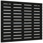 vidaXL Tăblie de pat pentru perete, negru 141x3x91,5 cm lemn masiv pin vidaXL Tăblie de pat pentru perete, negru 141x3x91,5 cm lemn masiv pin