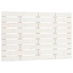 vidaXL Tăblie de pat pentru perete, alb, 106x3x80 cm, lemn masiv pin