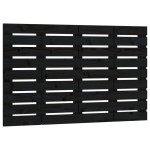 vidaXL Tăblie de pat pentru perete, negru, 106x3x63 cm, lemn masiv pin vidaXL Tăblie de pat pentru perete, negru, 106x3x63 cm, lemn masiv pin