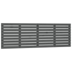 vidaXL Tăblie de pat pentru perete, gri, 206x3x63 cm, lemn masiv pin