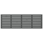 vidaXL Tăblie de pat pentru perete, gri, 206x3x63 cm, lemn masiv pin