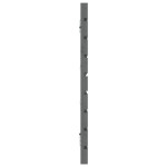 vidaXL Tăblie de pat pentru perete, gri, 206x3x63 cm, lemn masiv pin