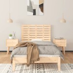 vidaXL Tăblie de pat pentru perete, 96x3x63 cm, lemn masiv de pin