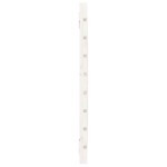 vidaXL Tăblie de pat pentru perete, alb, 96x3x63 cm, lemn masiv pin