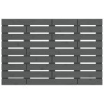 vidaXL Tăblie de pat pentru perete, gri, 96x3x63 cm, lemn masiv pin