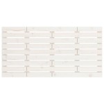 vidaXL Tăblie de pat pentru perete, alb, 126x3x63 cm, lemn masiv pin