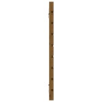 vidaXL Tăblie de pat pentru perete, maro miere, 126x3x63 cm, lemn pin