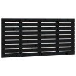 vidaXL Tăblie de pat pentru perete, negru, 126x3x63 cm, lemn masiv pin vidaXL Tăblie de pat pentru perete, negru, 126x3x63 cm, lemn masiv pin