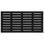 vidaXL Tăblie de pat pentru perete, negru, 126x3x63 cm, lemn masiv pin vidaXL Tăblie de pat pentru perete, negru, 126x3x63 cm, lemn masiv pin
