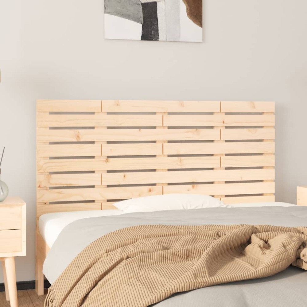 vidaXL Tăblie de pat pentru perete, 146x3x63 cm, lemn masiv de pin