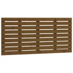 vidaXL Tăblie de pat pentru perete, maro miere, 146x3x63 cm, lemn pin