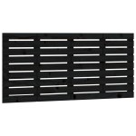 vidaXL Tăblie de pat pentru perete, negru, 146x3x63 cm, lemn masiv pin vidaXL Tăblie de pat pentru perete, negru, 146x3x63 cm, lemn masiv pin