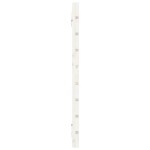 vidaXL Tăblie de pat pentru perete, alb, 156x3x63 cm, lemn masiv pin