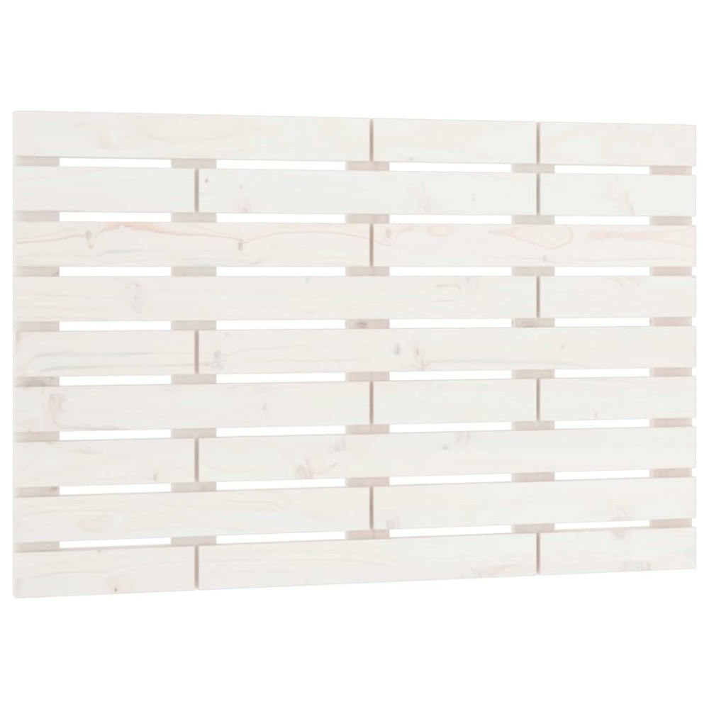 vidaXL Tăblie de pat pentru perete, alb, 81x3x63 cm, lemn masiv pin