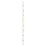 vidaXL Tăblie de pat pentru perete, alb, 81x3x63 cm, lemn masiv pin