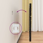 vidaXL Tăblie de pat pentru perete, negru, 166x3x63 cm, lemn masiv pin vidaXL Tăblie de pat pentru perete, negru, 166x3x63 cm, lemn masiv pin