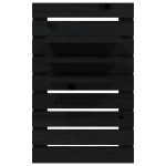 vidaXL Rafturi noptiere de perete, 2 buc., negru, lemn masiv de pin vidaXL Rafturi noptiere de perete, 2 buc., negru, lemn masiv de pin