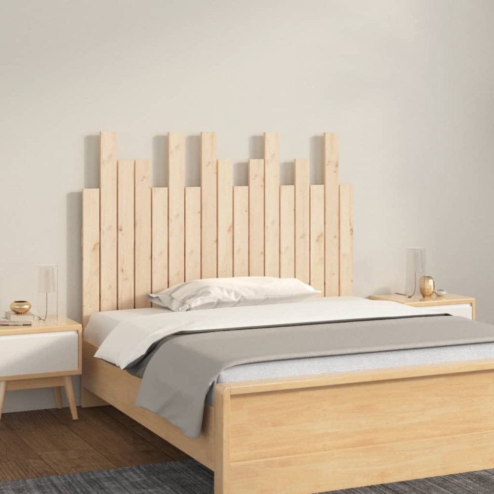 vidaXL Tăblie de pat pentru perete, 108x3x80 cm, lemn masiv de pin