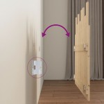 vidaXL Tăblie de pat pentru perete, 108x3x80 cm, lemn masiv de pin