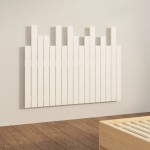 vidaXL Tăblie de pat pentru perete, alb, 108x3x80 cm, lemn masiv pin