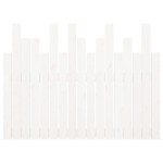 vidaXL Tăblie de pat pentru perete, alb, 108x3x80 cm, lemn masiv pin