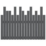 vidaXL Tăblie de pat pentru perete, gri, 108x3x80 cm, lemn masiv pin