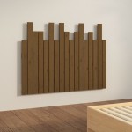 vidaXL Tăblie de pat pentru perete, maro miere, 108x3x80 cm, lemn pin