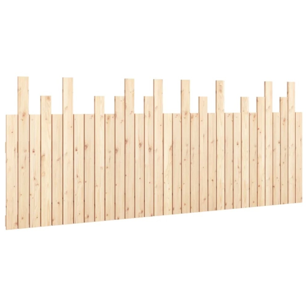 vidaXL Tăblie de pat pentru perete, 204x3x80 cm, lemn masiv de pin
