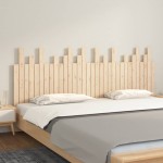 vidaXL Tăblie de pat pentru perete, 204x3x80 cm, lemn masiv de pin vidaXL Tăblie de pat pentru perete, 204x3x80 cm, lemn masiv de pin