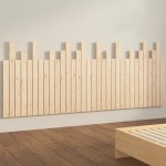vidaXL Tăblie de pat pentru perete, 204x3x80 cm, lemn masiv de pin vidaXL Tăblie de pat pentru perete, 204x3x80 cm, lemn masiv de pin